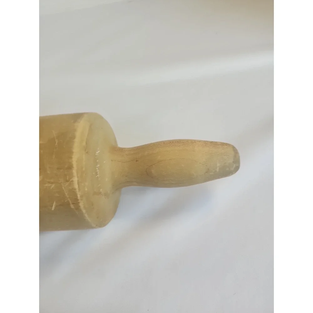 Vintage Large All Wooden Rolling Pin 19 Inches X 4 Inches